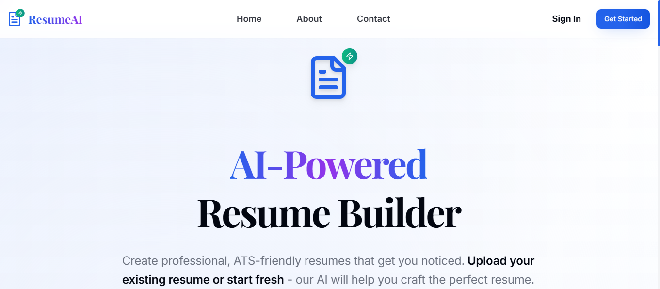 AI-Powered ATS Resume Builder